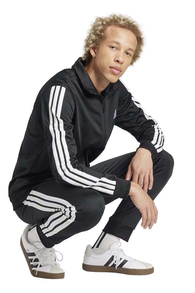 adidas Sportswear Спортен екип с бродирано лого Черен