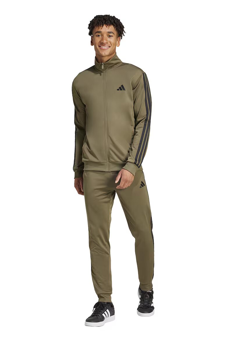 adidas Sportswear Спортен екип с бродирано лого Черен/Каки
