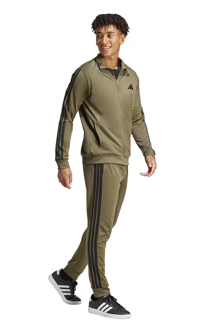 adidas Sportswear Спортен екип с бродирано лого Черен/Каки