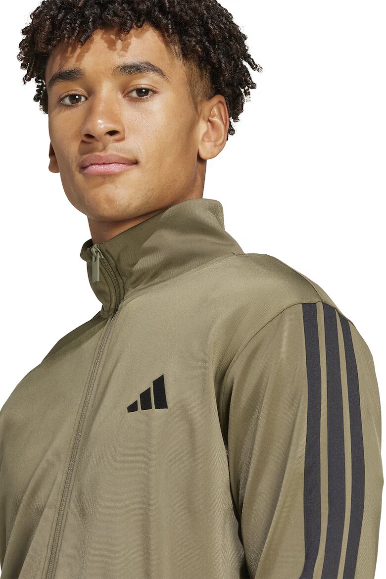 adidas Sportswear Спортен екип с бродирано лого Черен/Каки