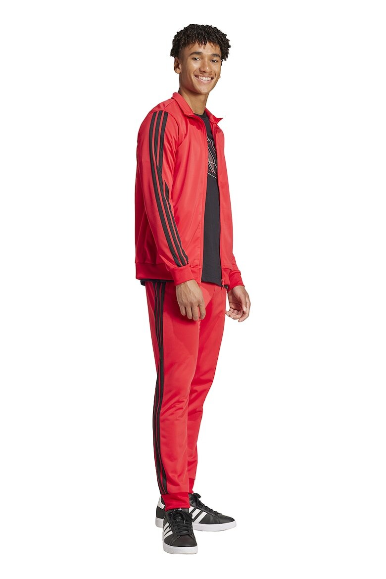 adidas Sportswear Спортен екип с бродирано лого Черен/Мандарина