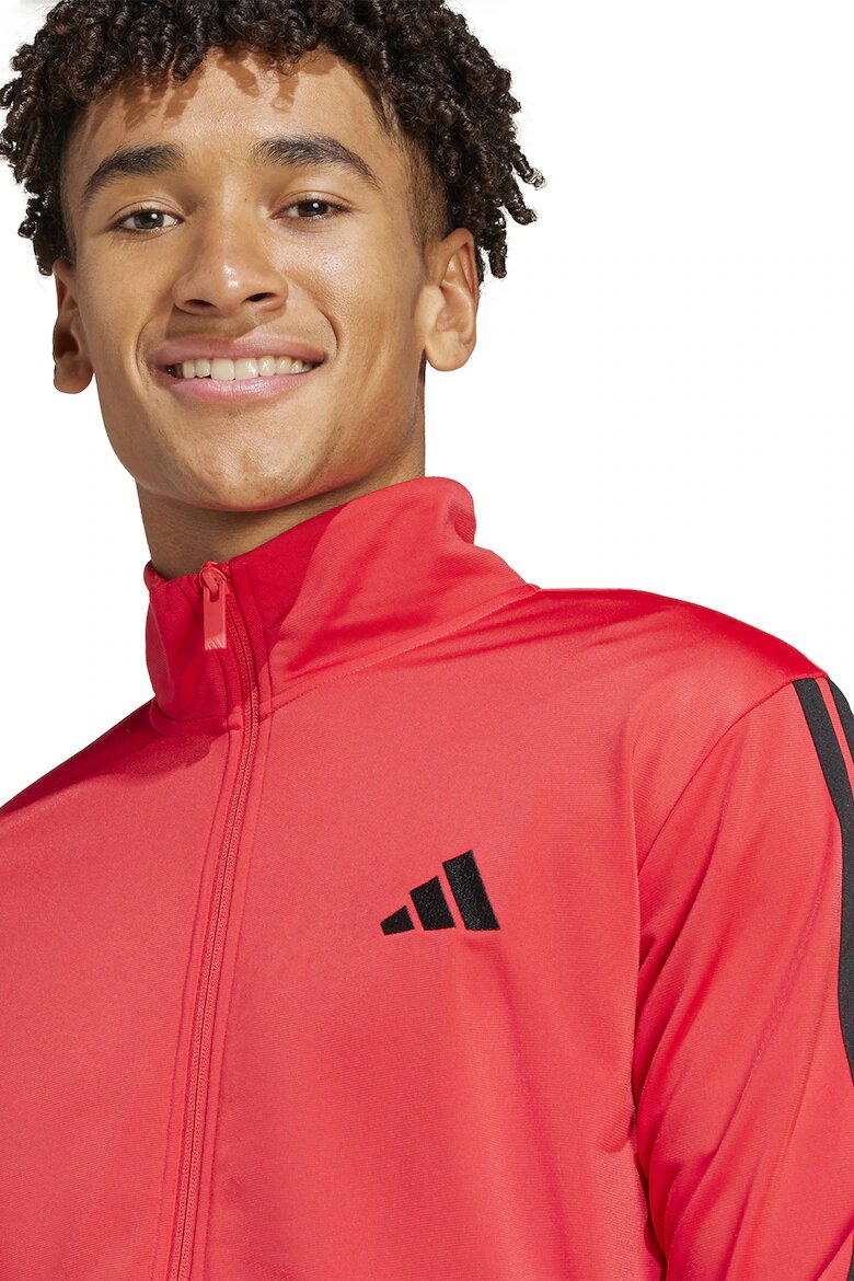 adidas Sportswear Спортен екип с бродирано лого Черен/Мандарина