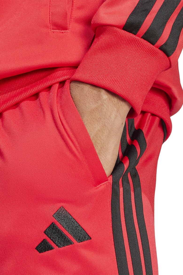 adidas Sportswear Спортен екип с бродирано лого Черен/Мандарина