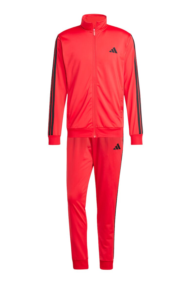 adidas Sportswear Спортен екип с бродирано лого Черен/Мандарина