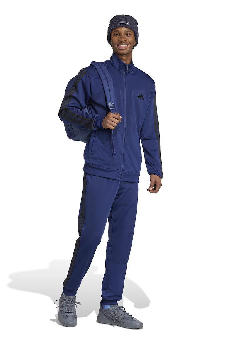 adidas Sportswear Спортен екип с бродирано лого Черен/Тъмносин