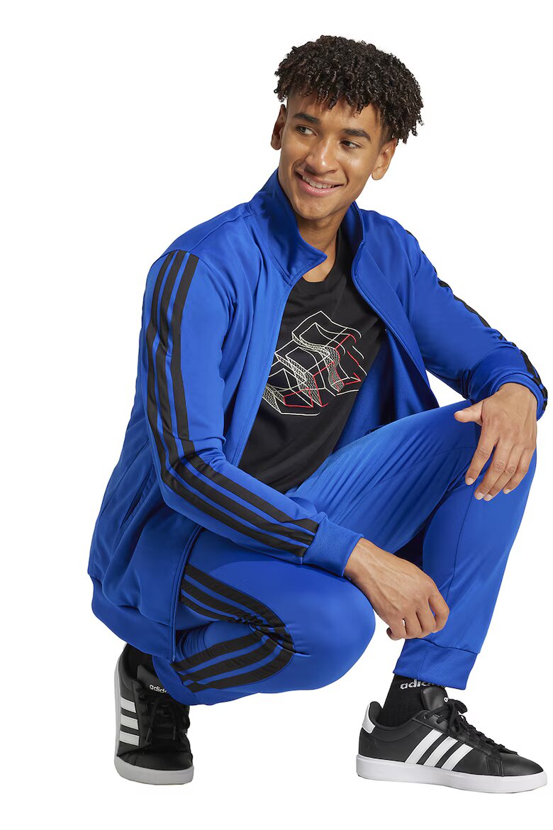 adidas Sportswear Спортен екип с бродирано лого Кралско Синьо