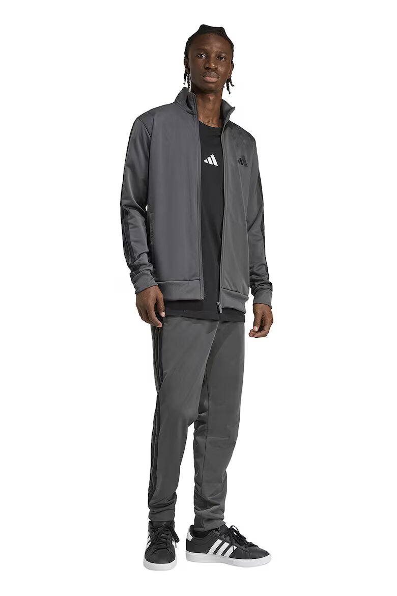 adidas Sportswear Спортен екип с бродирано лого Сив