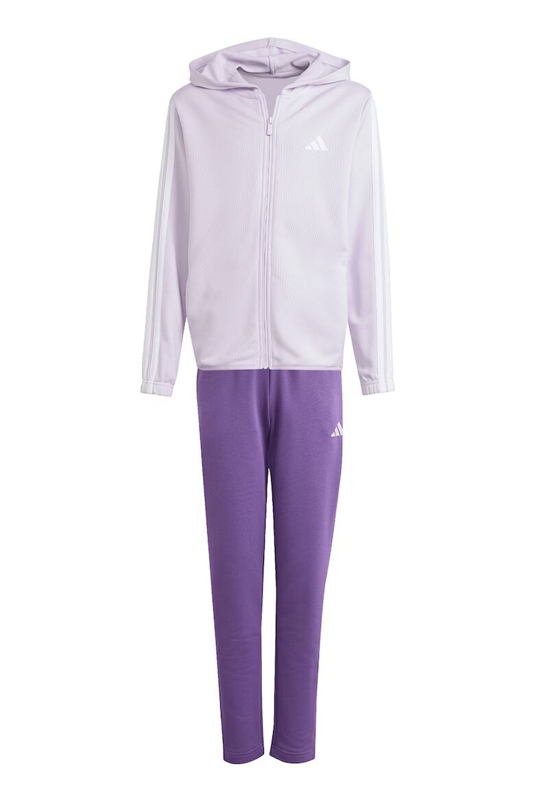 adidas Sportswear Спортен екип с качулка и лого Бял/Лавандула