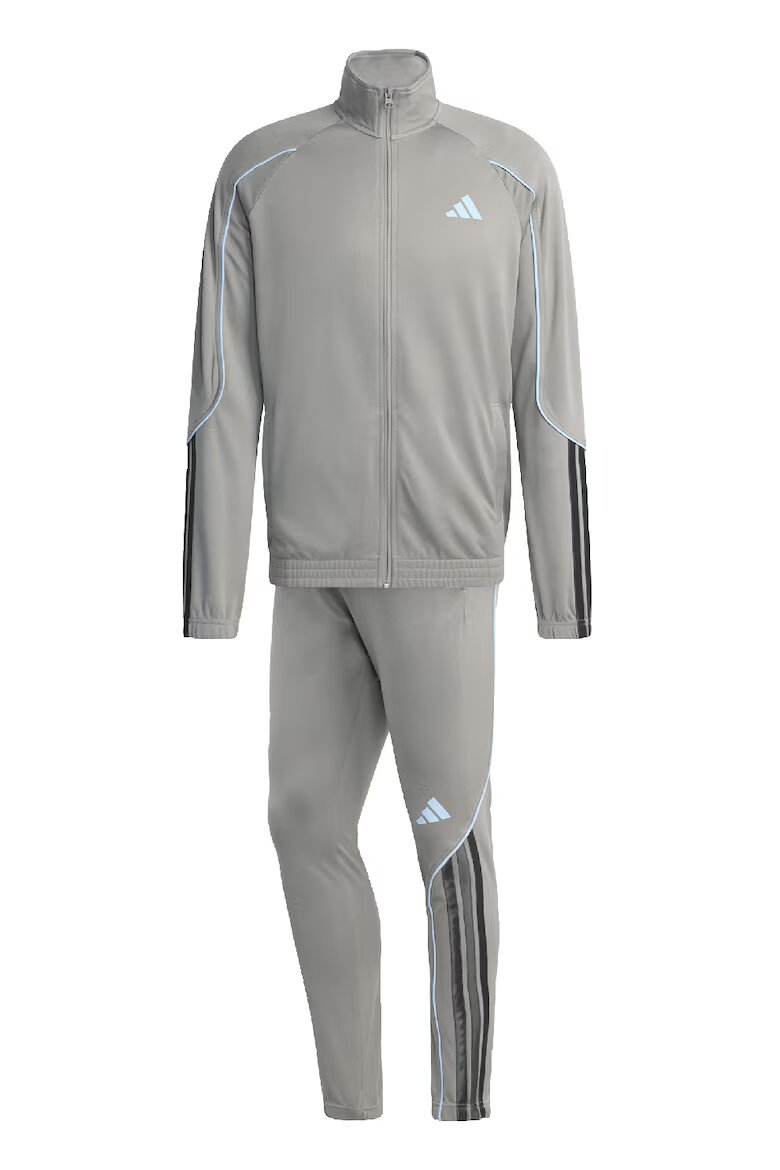 adidas Sportswear Спортен екип с контрасти Stadium Светло сив/Ледено синьо