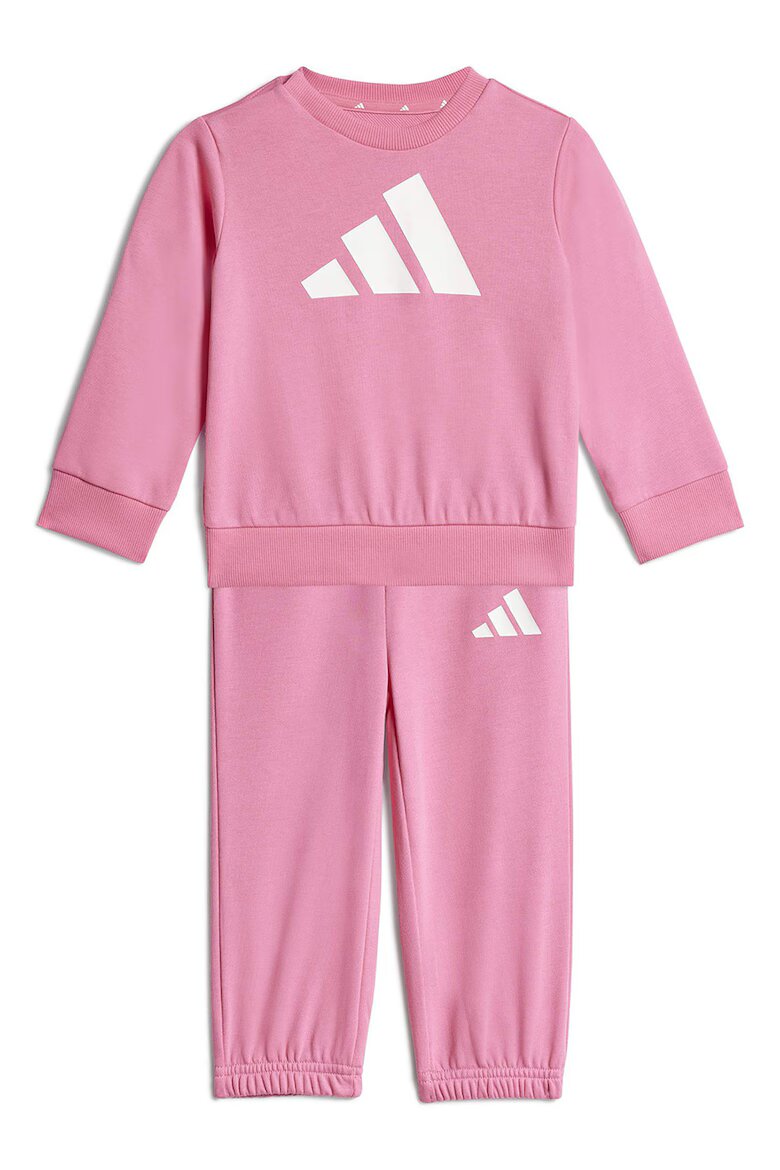 adidas Sportswear Спортен екип с контрастно лого Бял/Тъмнорозов