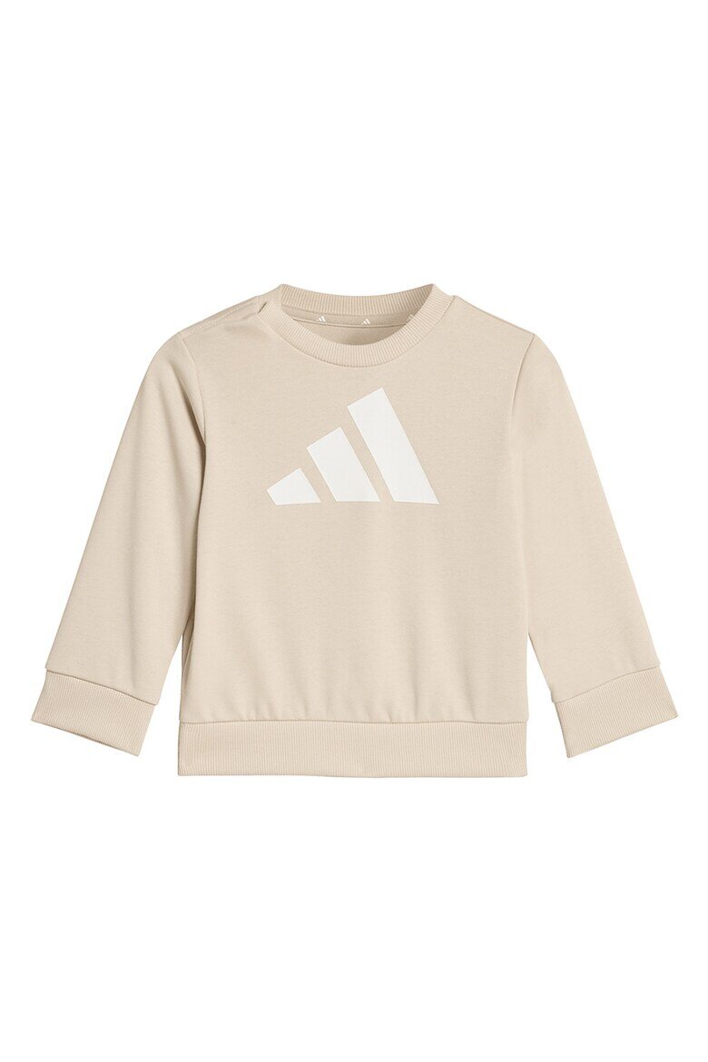 adidas Sportswear Спортен екип с контрастно лого Маслинено зелено/Крем