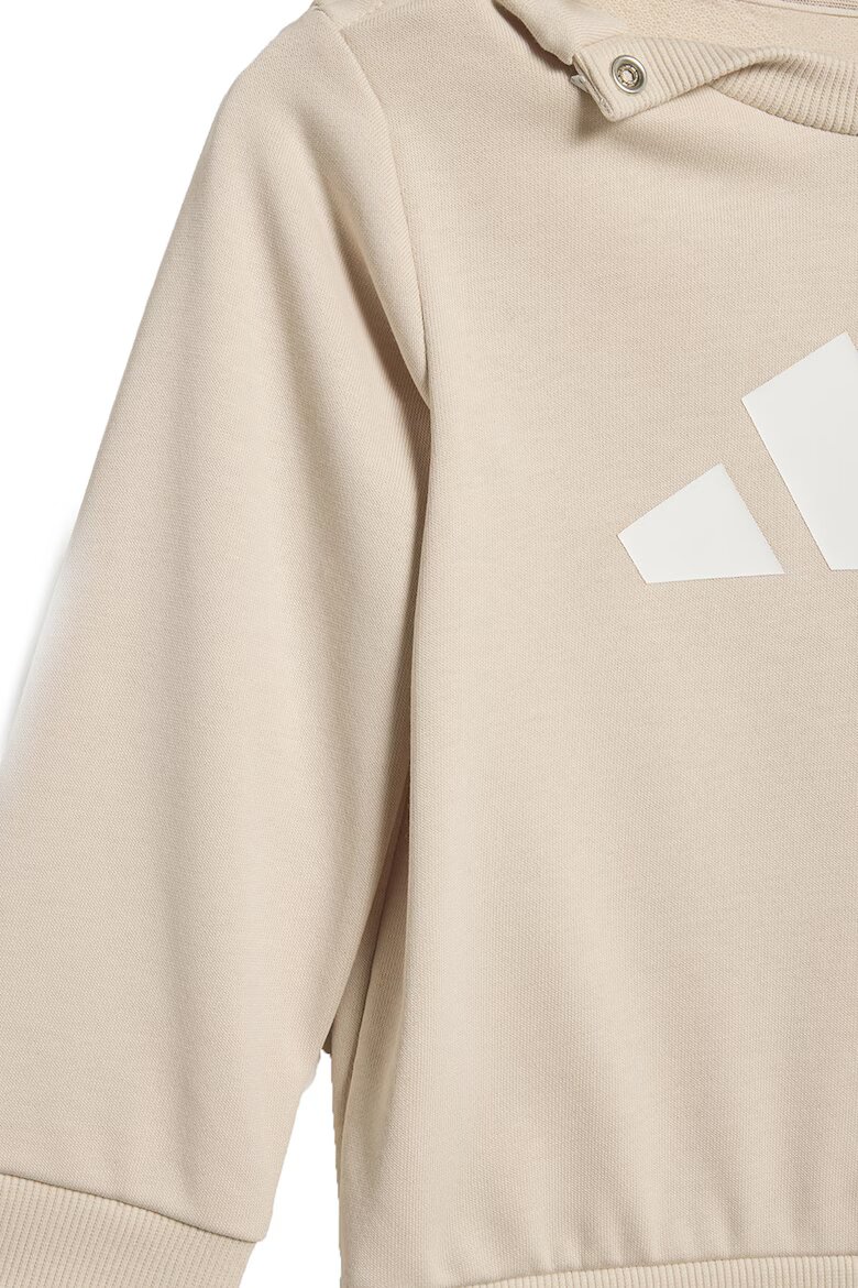 adidas Sportswear Спортен екип с контрастно лого Маслинено зелено/Крем