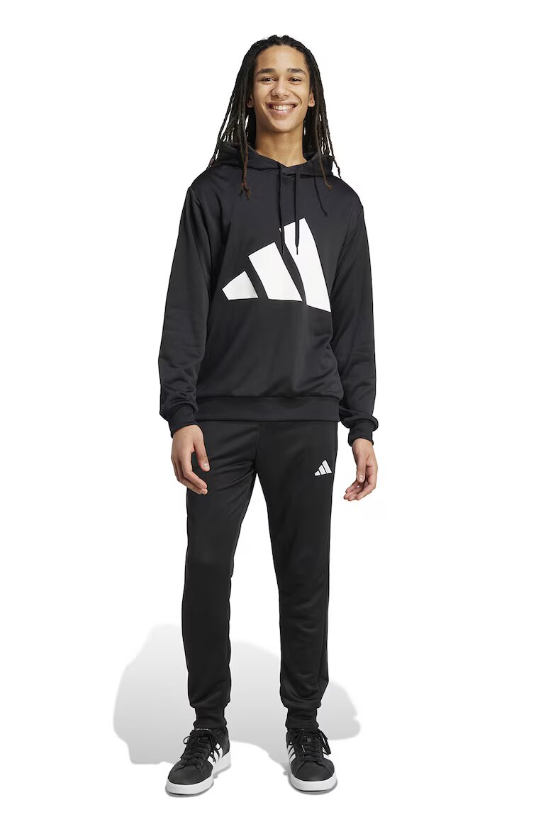 adidas Sportswear Спортен екип с лого Бял/Черен
