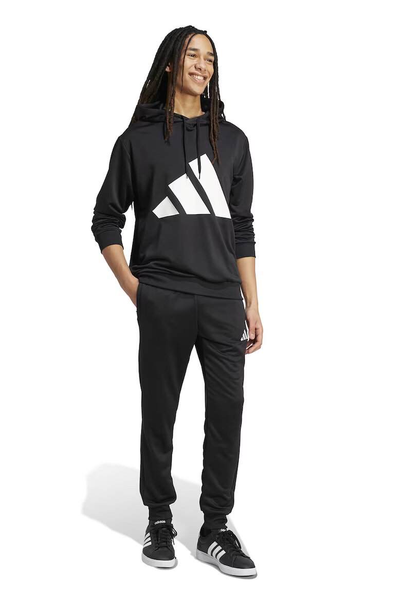 adidas Sportswear Спортен екип с лого Бял/Черен