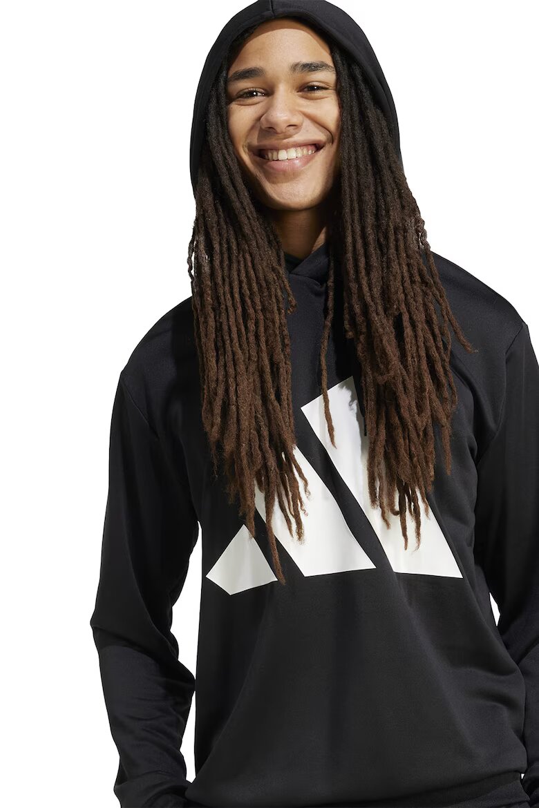 adidas Sportswear Спортен екип с лого Бял/Черен