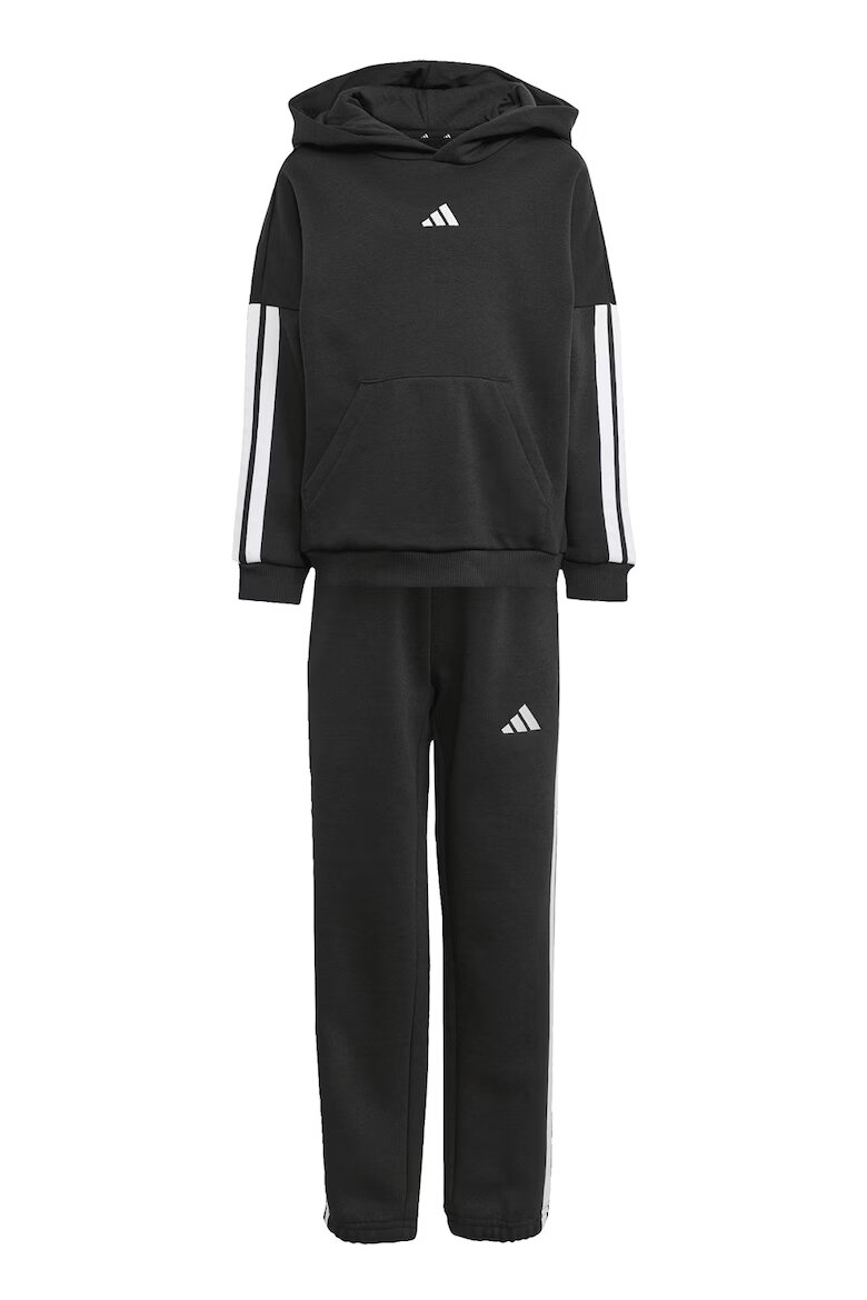 adidas Sportswear Спортен екип с лого Бял/Черен