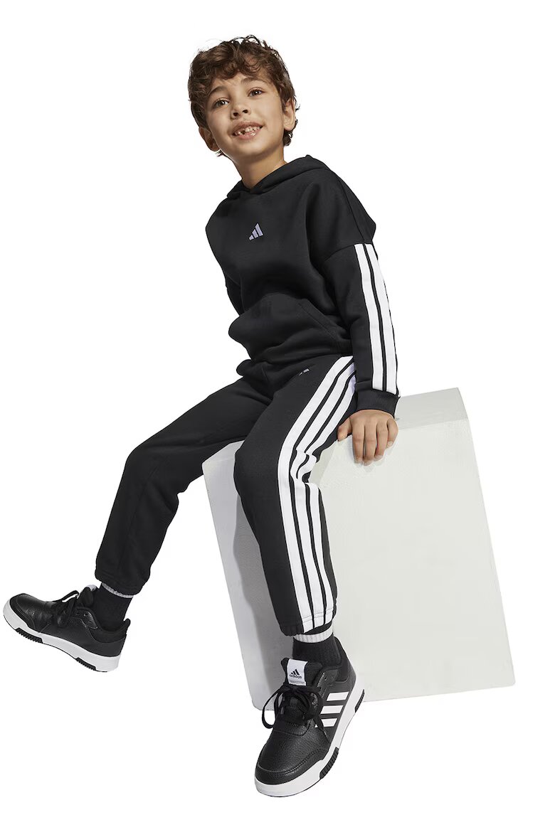 adidas Sportswear Спортен екип с лого Бял/Черен