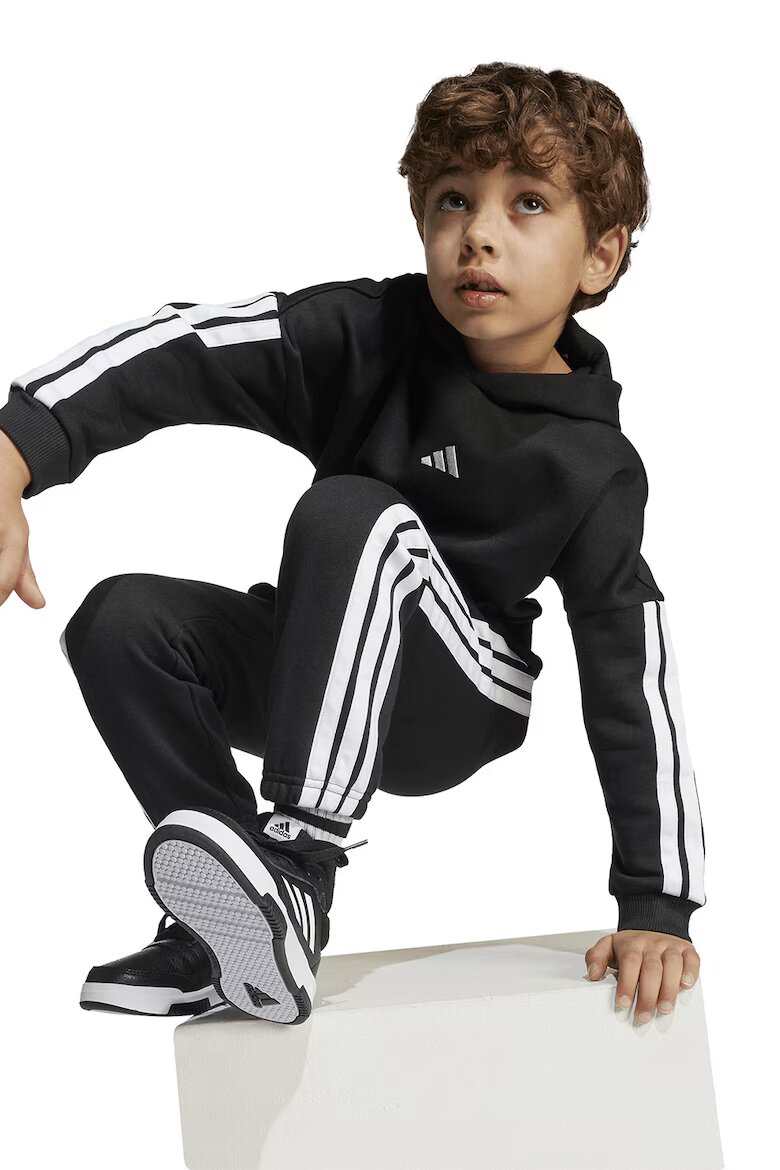 adidas Sportswear Спортен екип с лого Бял/Черен