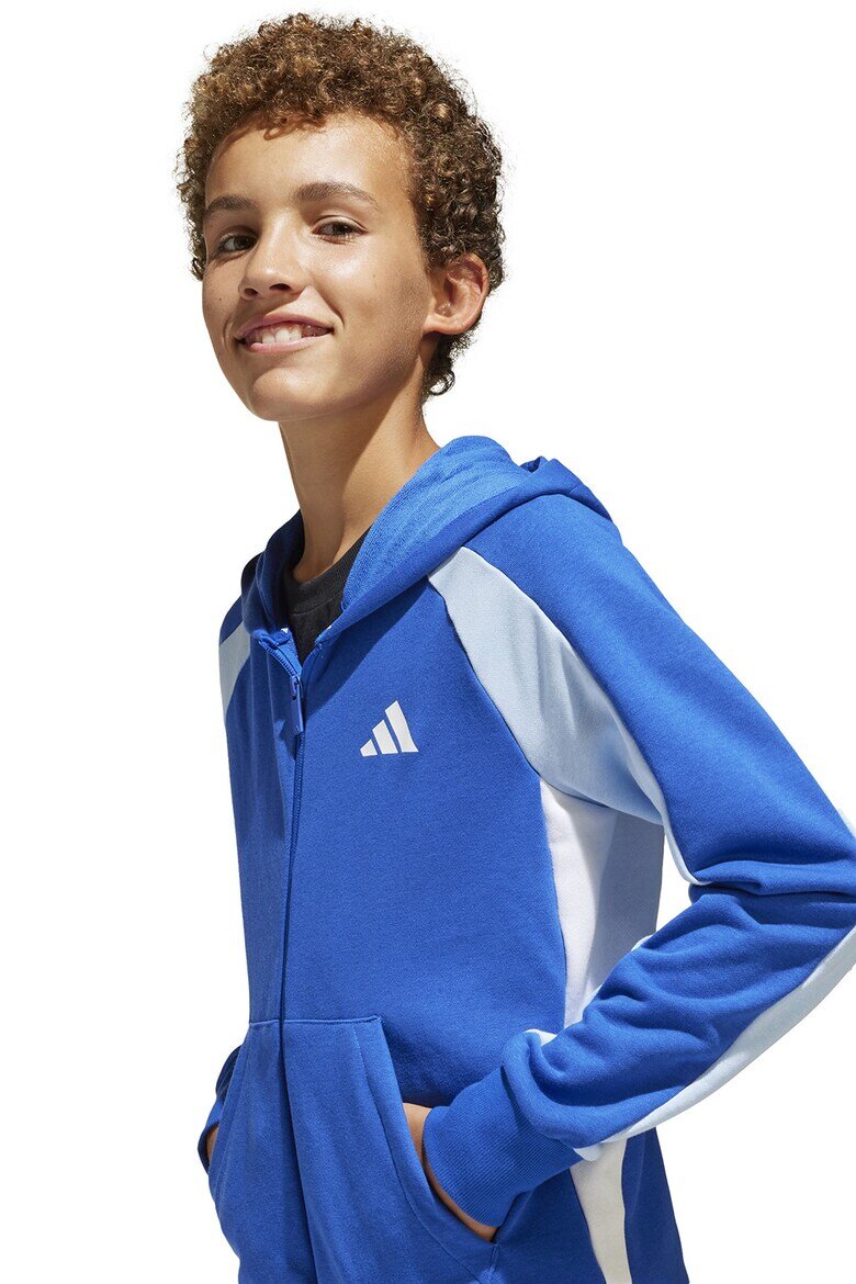 adidas Sportswear Спортен екип с лого Бял/Кралско Синьо/Син