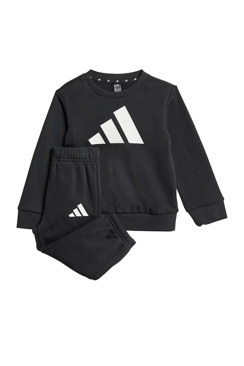 adidas Sportswear Спортен екип с лого Черен/Бял