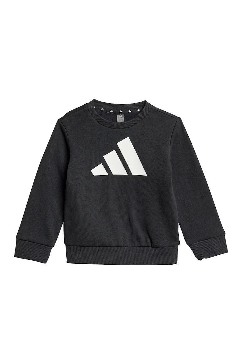 adidas Sportswear Спортен екип с лого Черен/Бял