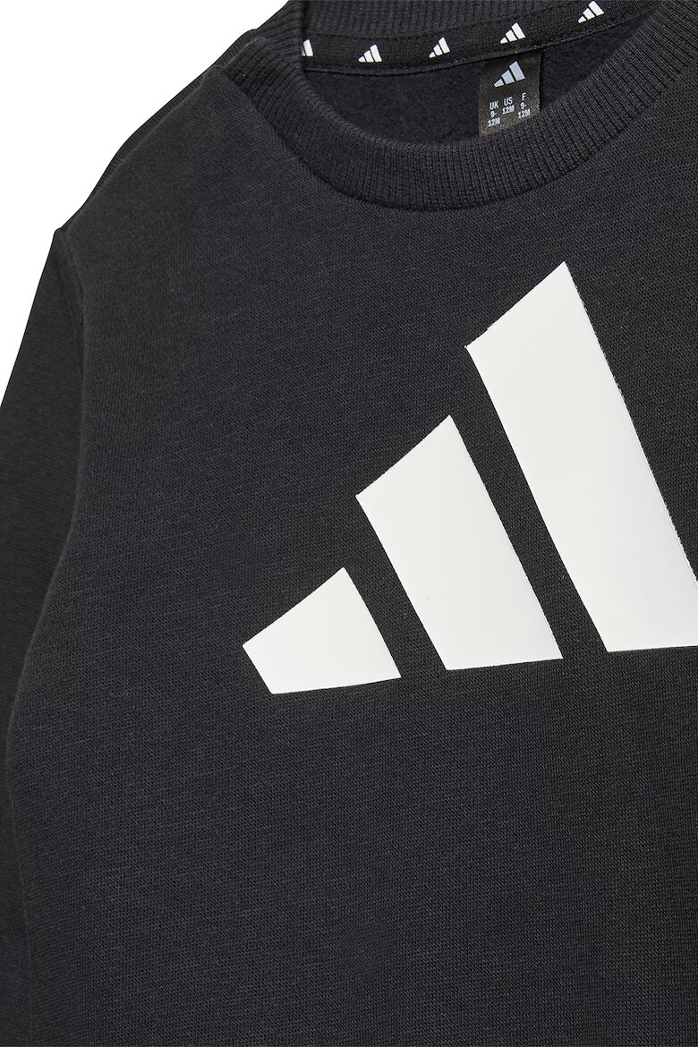 adidas Sportswear Спортен екип с лого Черен/Бял