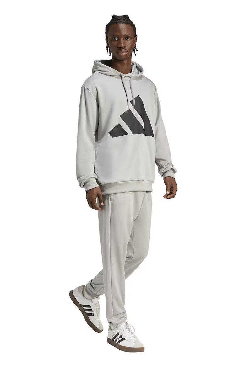 adidas Sportswear Спортен екип с лого Черен/Сив меланж