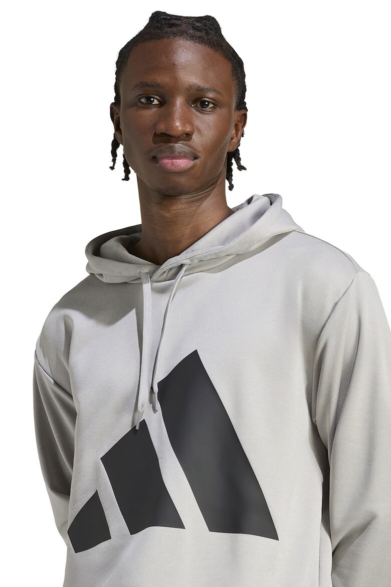 adidas Sportswear Спортен екип с лого Черен/Сив меланж