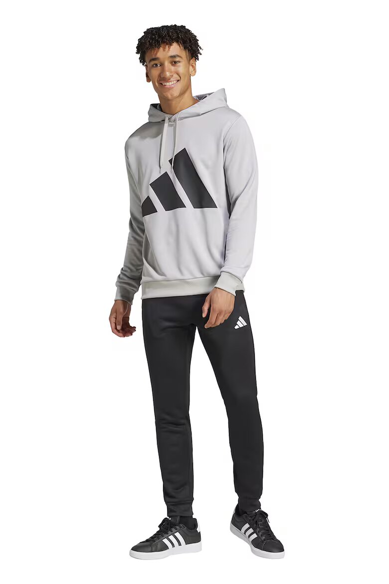 adidas Sportswear Спортен екип с лого Черен/Светло сив
