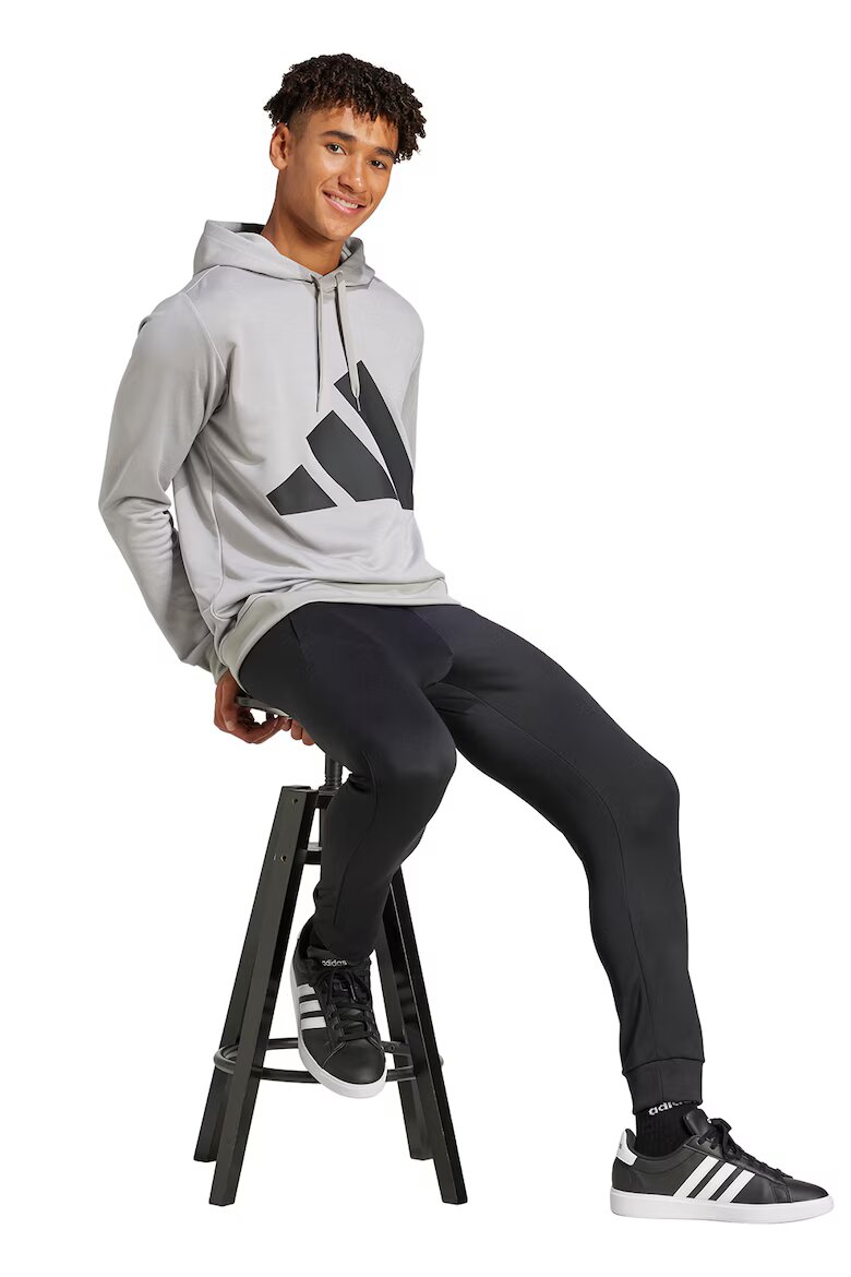 adidas Sportswear Спортен екип с лого Черен/Светло сив