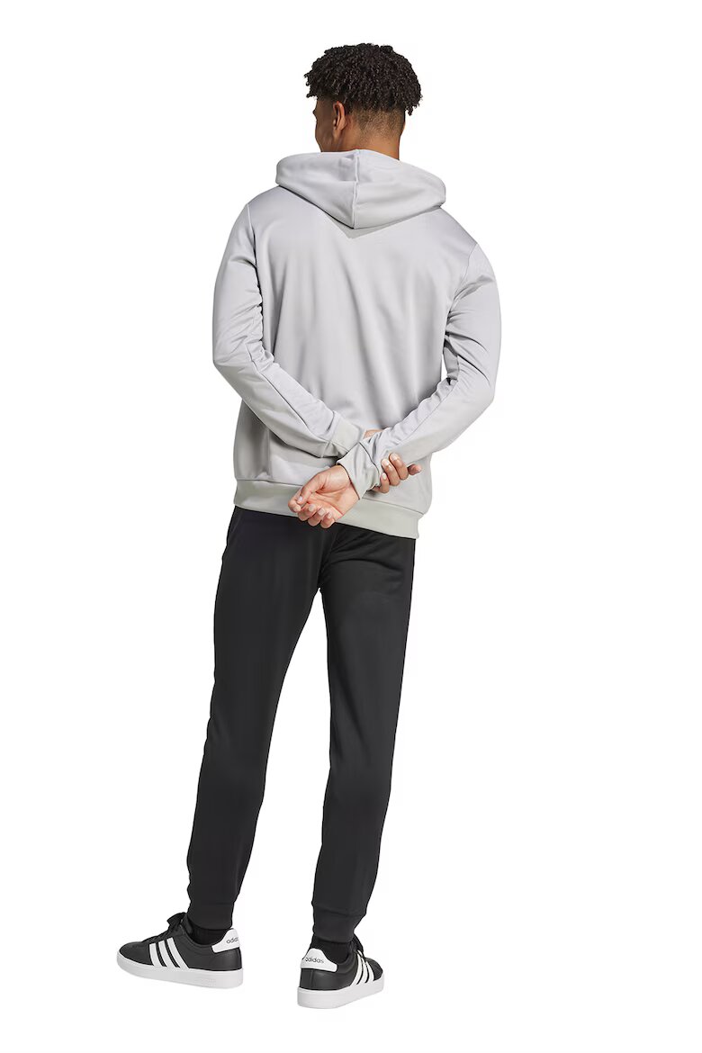adidas Sportswear Спортен екип с лого Черен/Светло сив