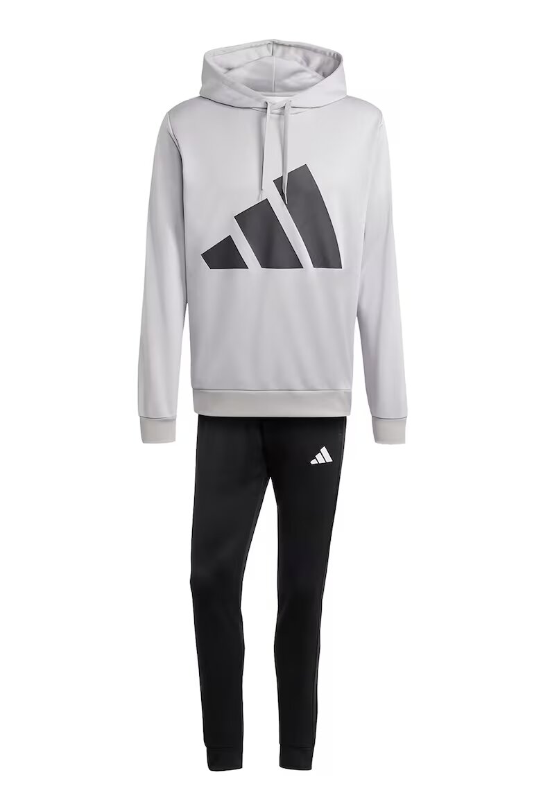 adidas Sportswear Спортен екип с лого Черен/Светло сив