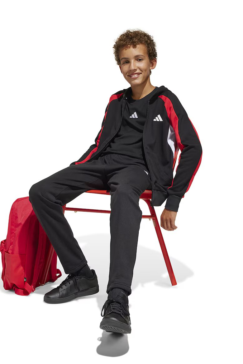 adidas Sportswear Спортен екип с лого Червен/Бял/Избеляло черно