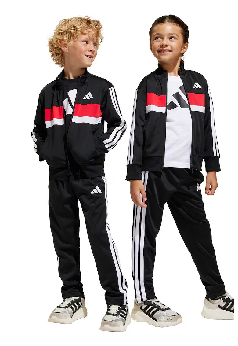 adidas Sportswear Спортен екип с лого - Червен/Черен/Бял