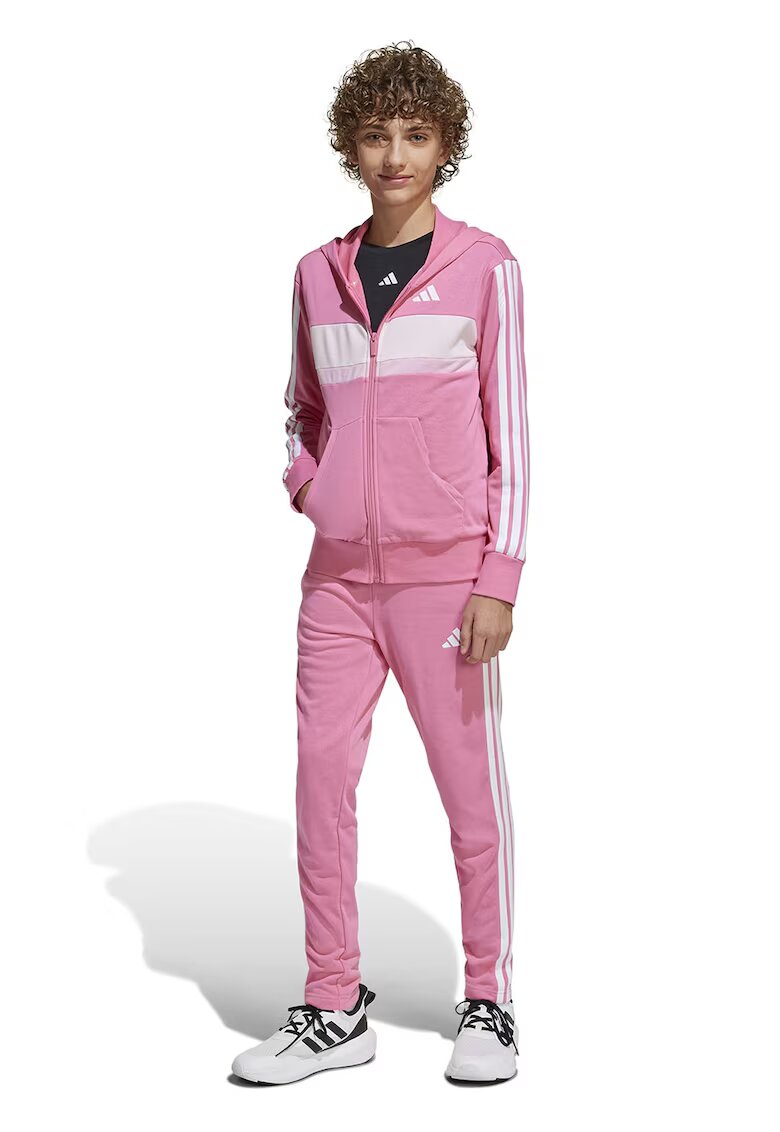 adidas Sportswear Спортен екип с лого - Пастелнорозов/Бял