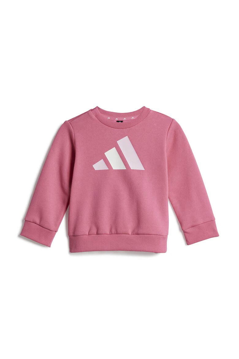 adidas Sportswear Спортен екип с лого Сив меланж/Розово