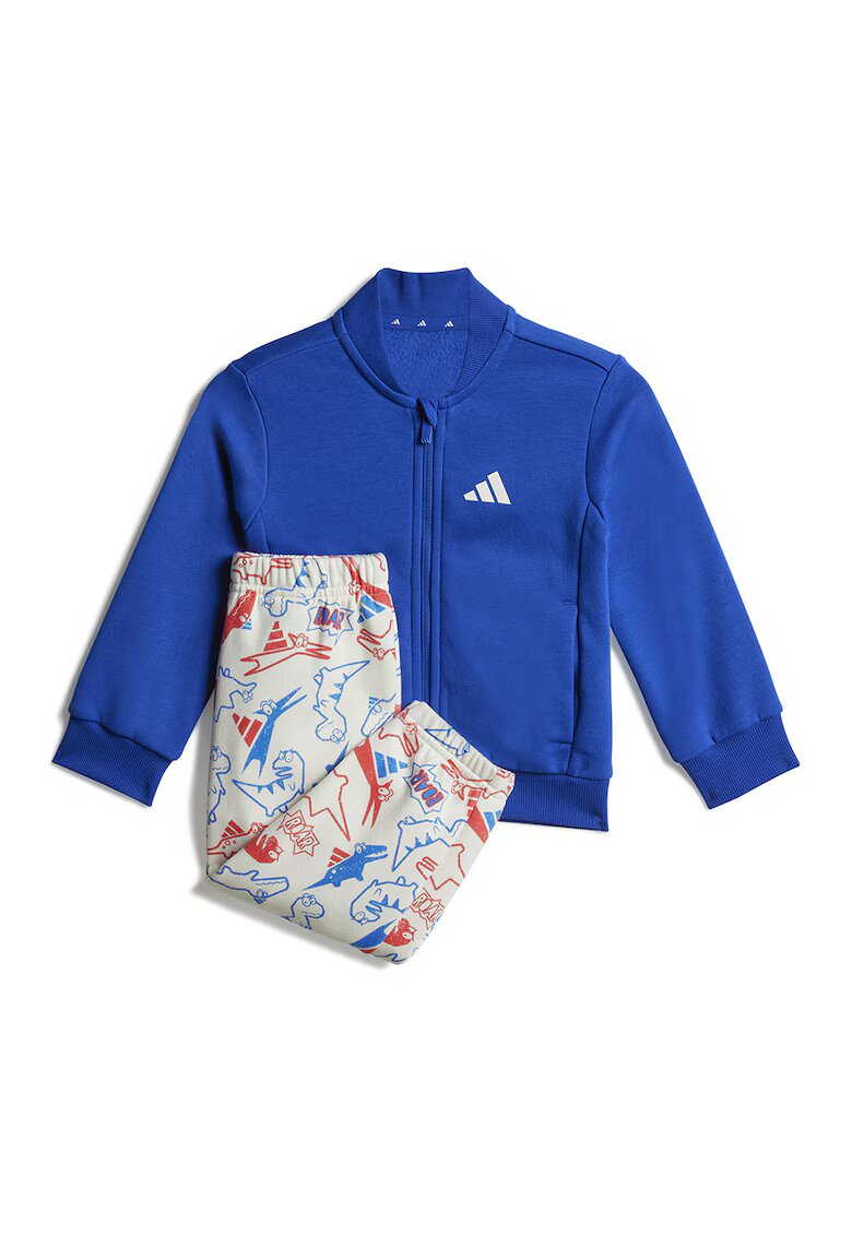 adidas Sportswear Спортен екип с памук - Бял/Кралско Синьо