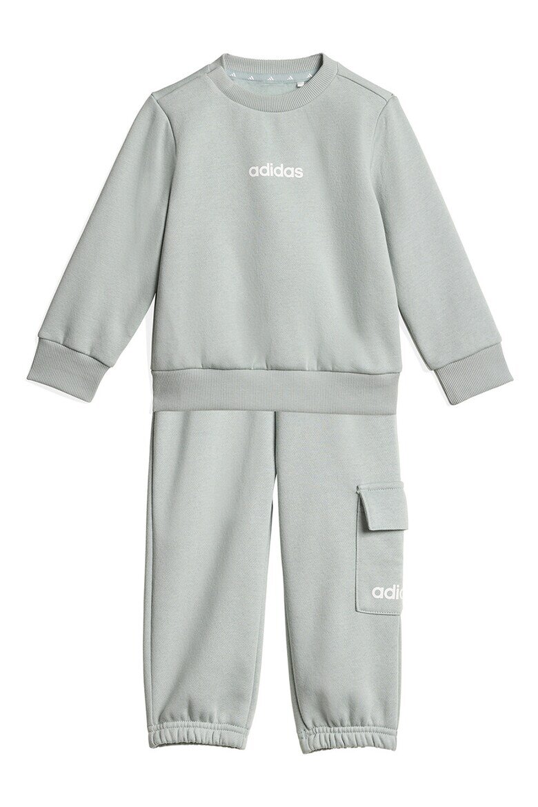adidas Sportswear Спортен екип с памук с карго джоб Бял/Бледозелен