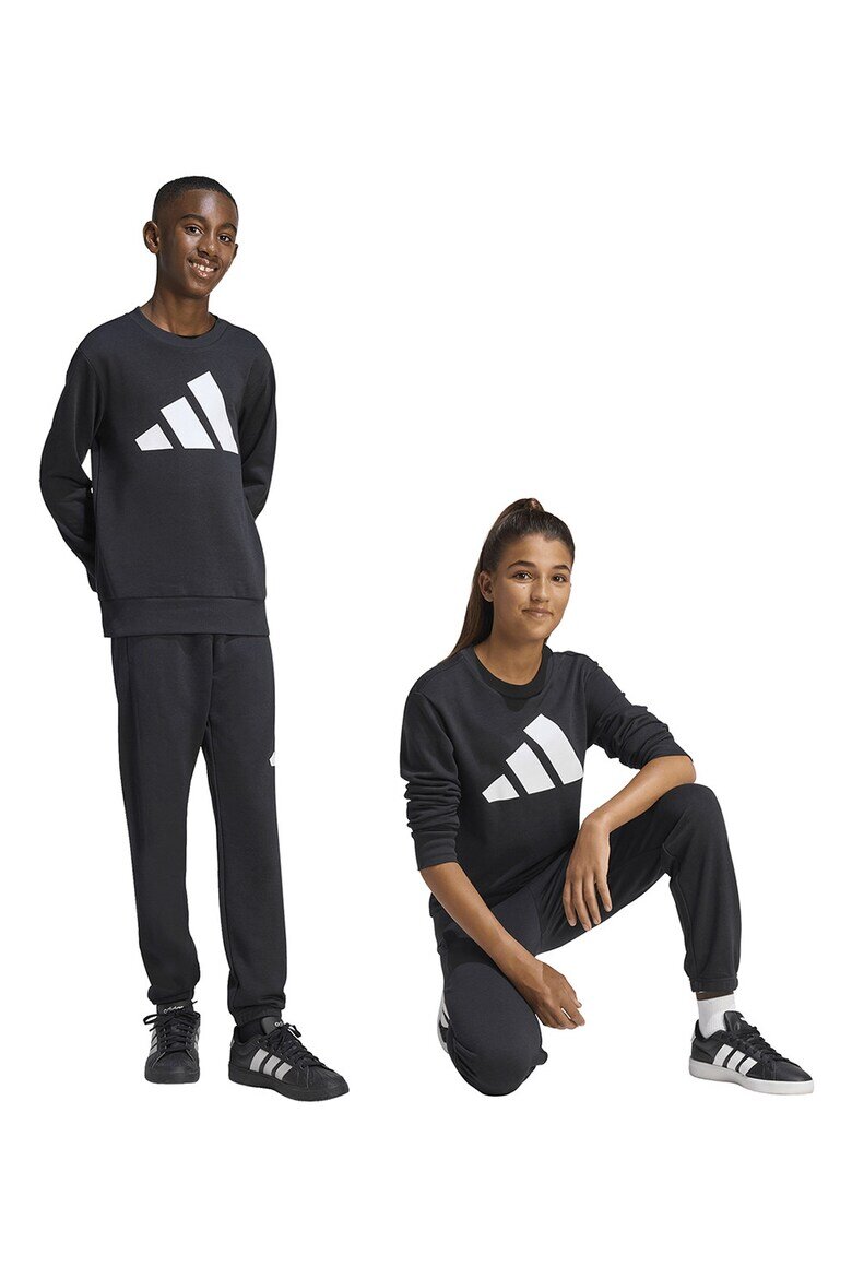 adidas Sportswear Спортен екип с памук с лого Бял/Антрацитно сиво