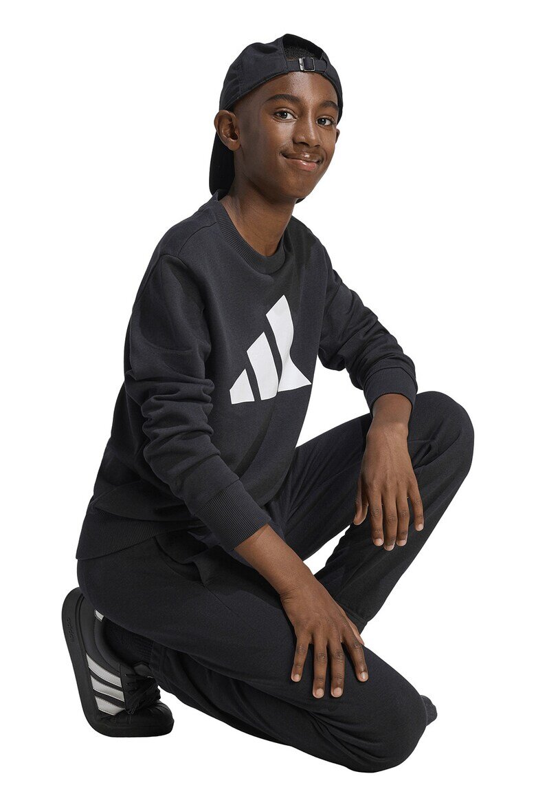 adidas Sportswear Спортен екип с памук с лого Бял/Антрацитно сиво