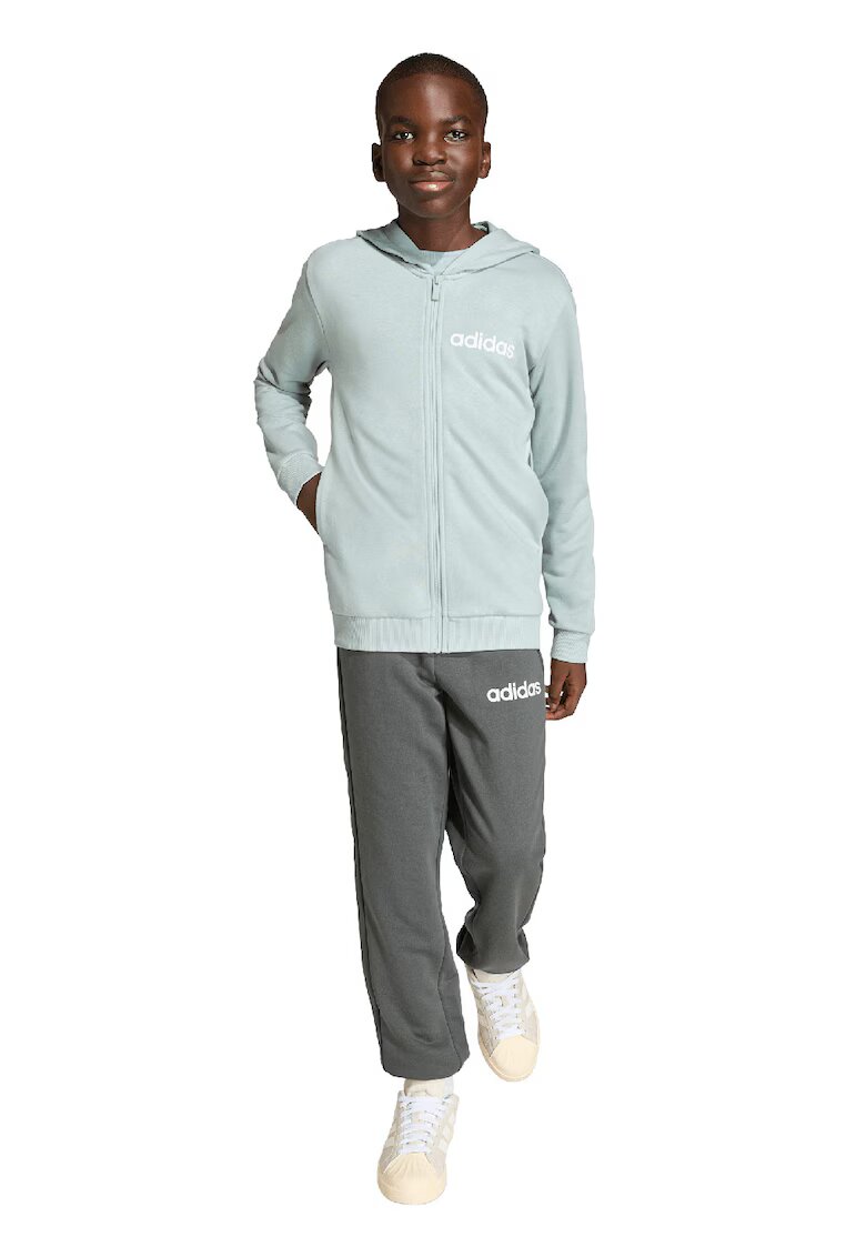 adidas Sportswear Спортен екип с памук с лого - Бял/Бледозелен