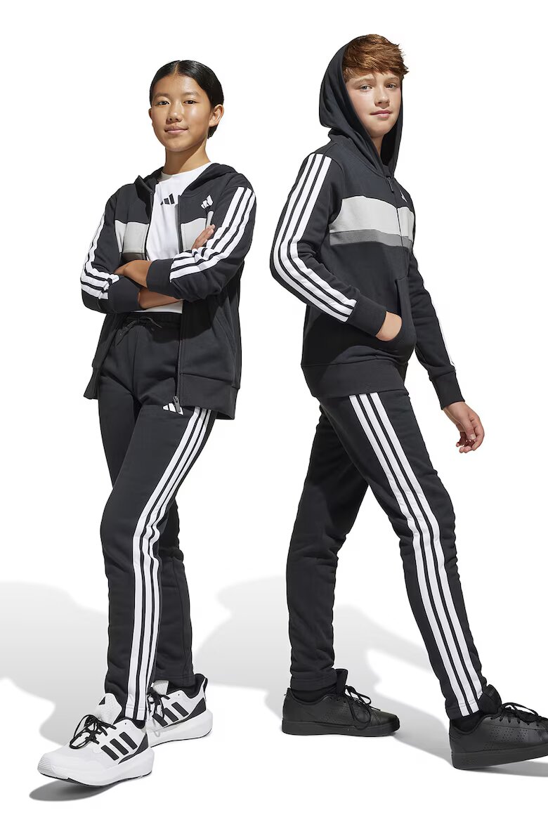 adidas Sportswear Спортен екип с памук с лого Бял/Черен/Сив