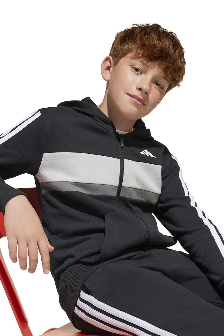 adidas Sportswear Спортен екип с памук с лого Бял/Черен/Сив