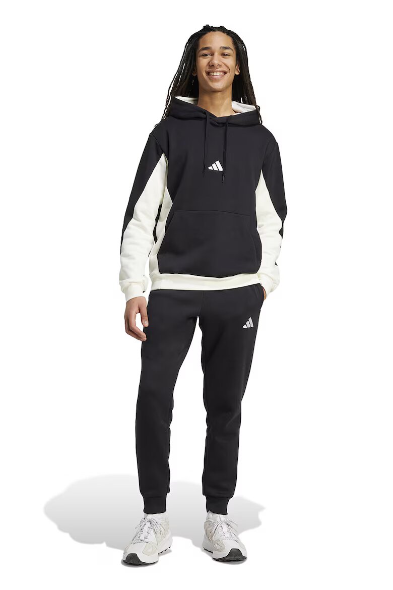 adidas Sportswear Спортен екип с памук с лого Черен/Мръснобял