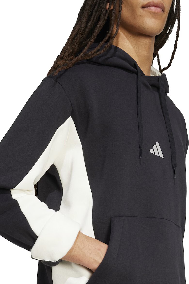 adidas Sportswear Спортен екип с памук с лого Черен/Мръснобял