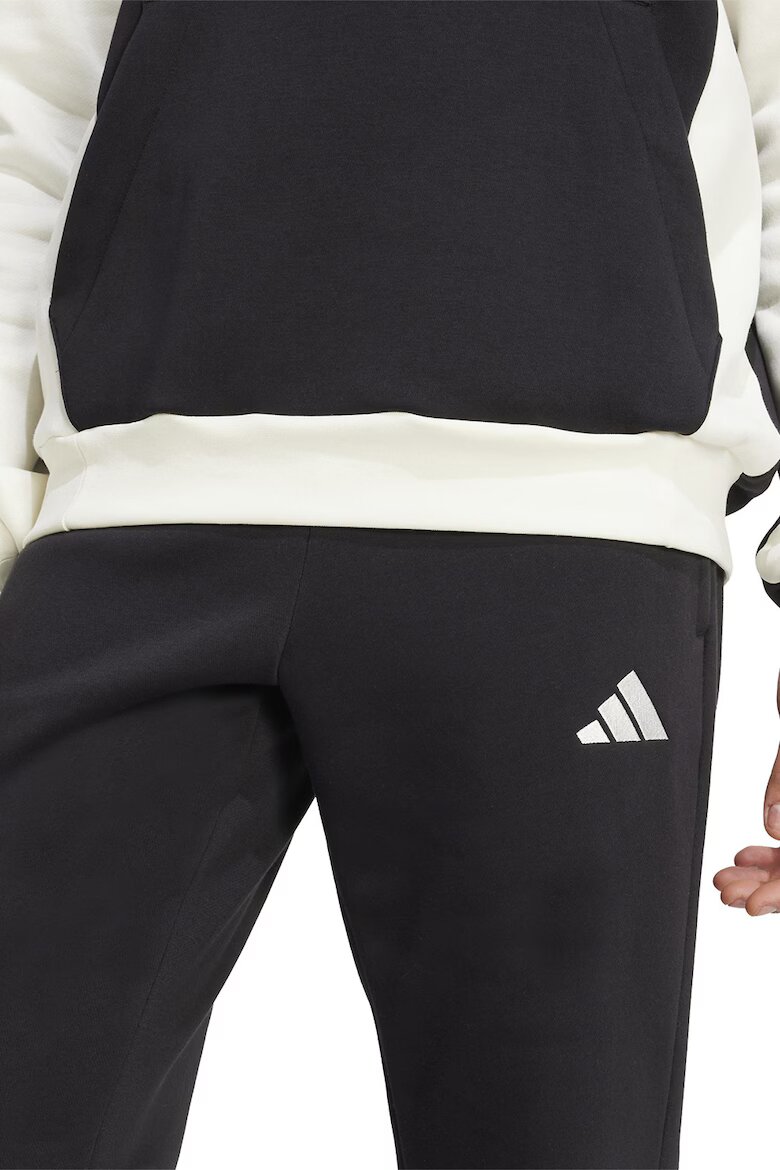adidas Sportswear Спортен екип с памук с лого Черен/Мръснобял