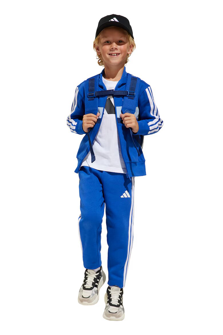 adidas Sportswear Спортен екип с памук с лого Кралско Синьо/Бял