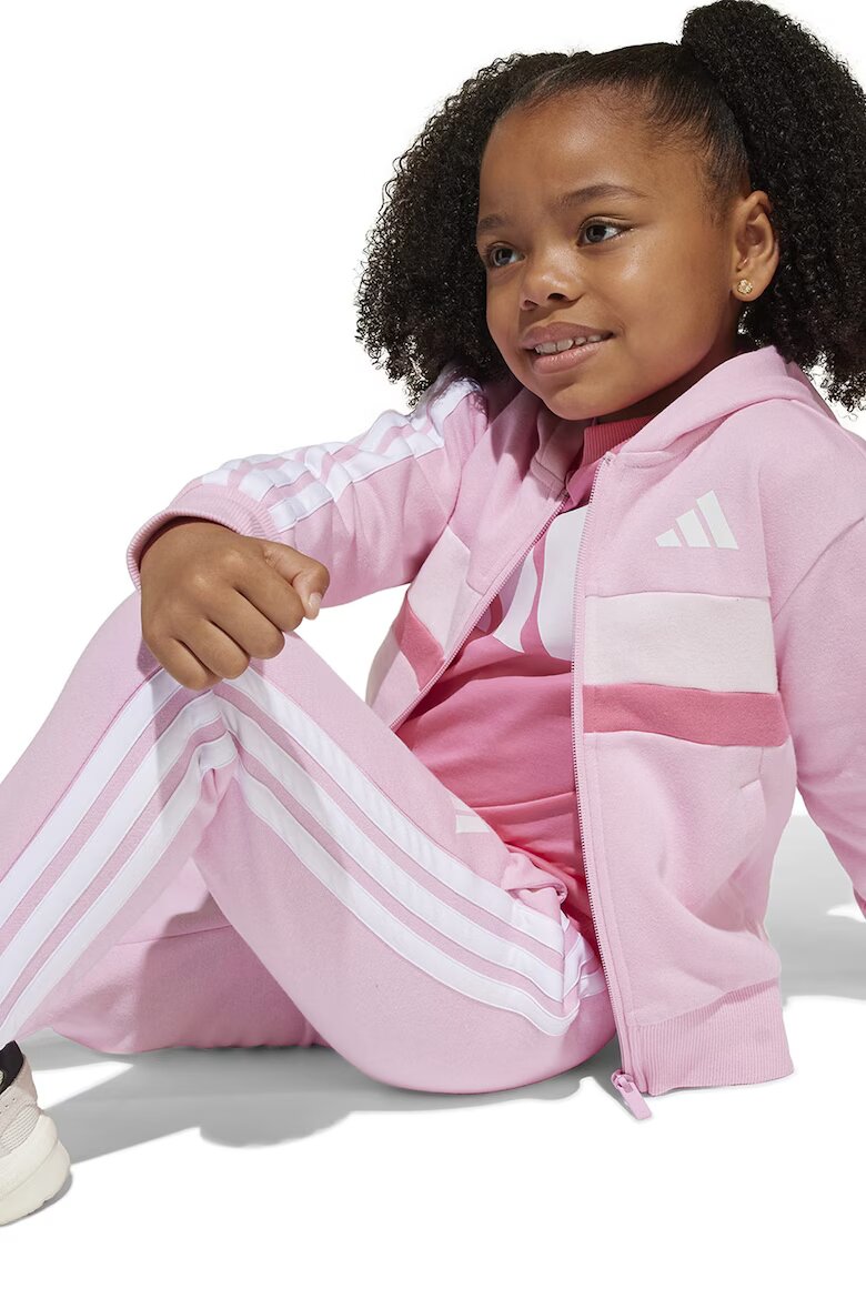 adidas Sportswear Спортен екип с памук с лого Пастелнорозов/Бял