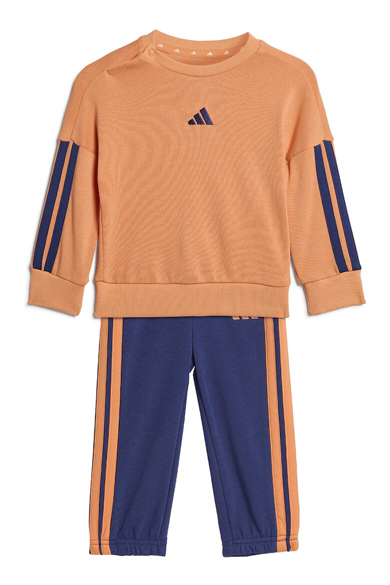 adidas Sportswear Спортен екип с памук с овално деколте Бледооранжев/Тъмносин
