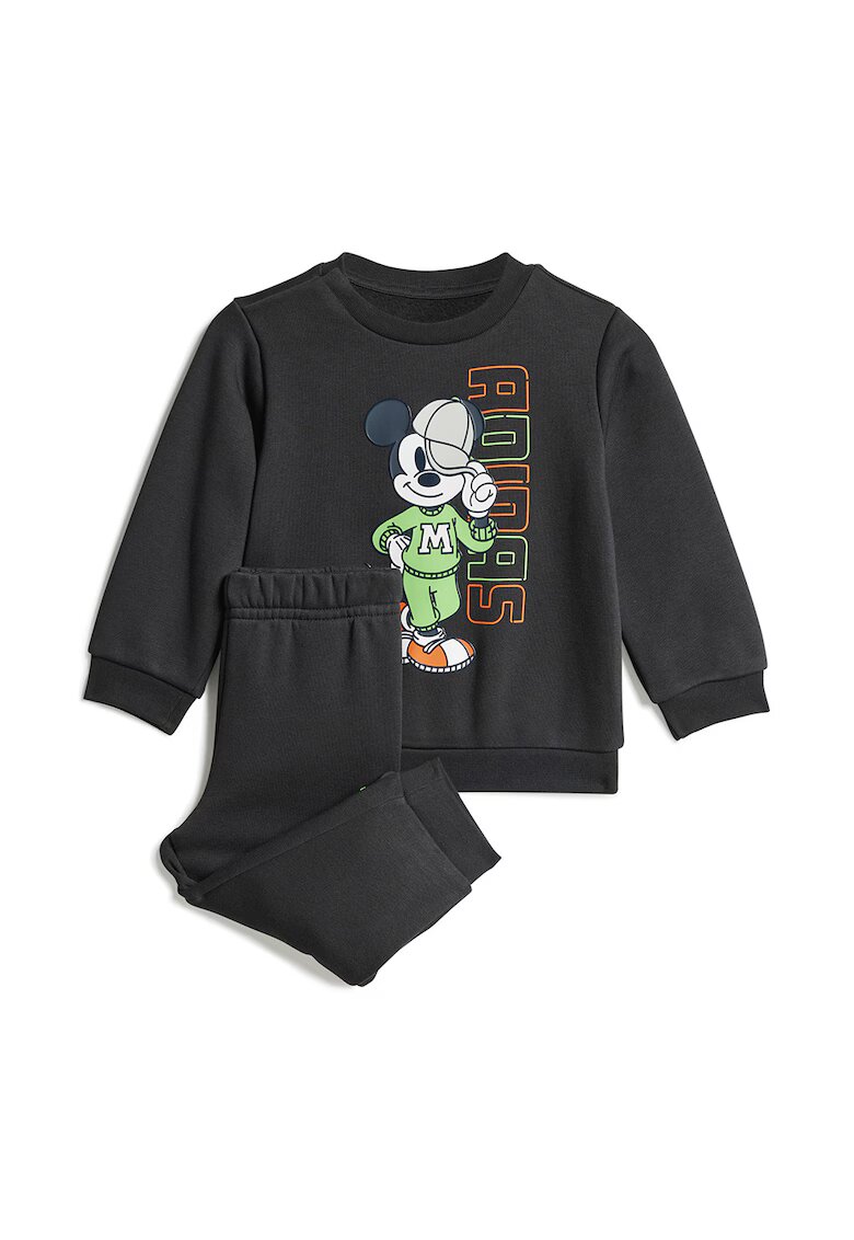 adidas Sportswear Спортен екип с принт на Mickey Mouse - Червен/Черен/Светлозелен